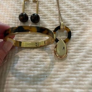 Jewelry- necklace, earrings & bracelet.